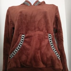 Maroon Sweater with Hoodie